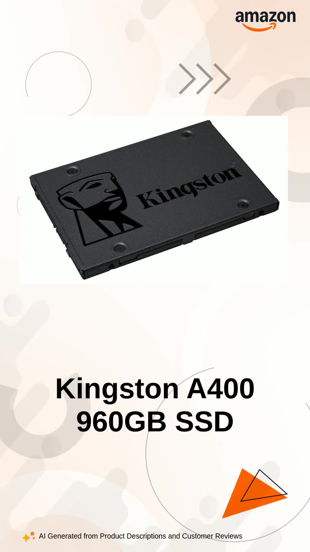 Kingston SSDNow A400 960GB Internal Solid State Drive